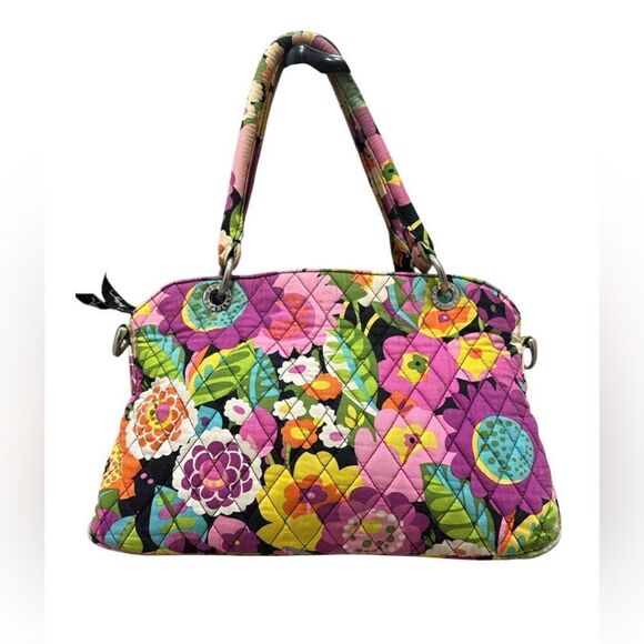 RETIRED 2012 VINTAGE Vera Bradley VaVa Voom Handbag Shoulder Bag Floral Quilted - Picture 1 of 16